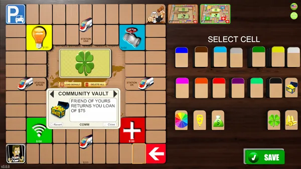 Karteneditor mit 2 Ebenen tief